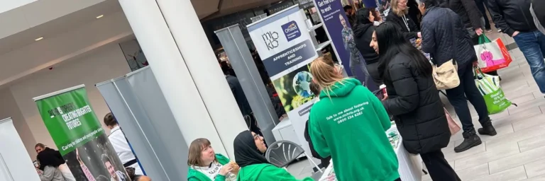 People at the Skills & Jobs Stalls